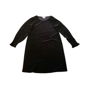 Nine West Women's Velvet Black Dress Size Small Cocktail Party Long Sleeve